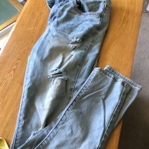 Light wash jeans